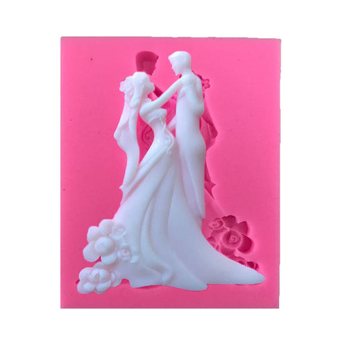 Cake Decoration Bride And Groom Silicone Mold