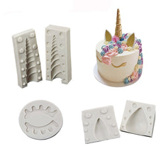 Load image into Gallery viewer, Cake Decoration 1PC/ 2PCS Unicorn/Ear/Eye Silicone Mold