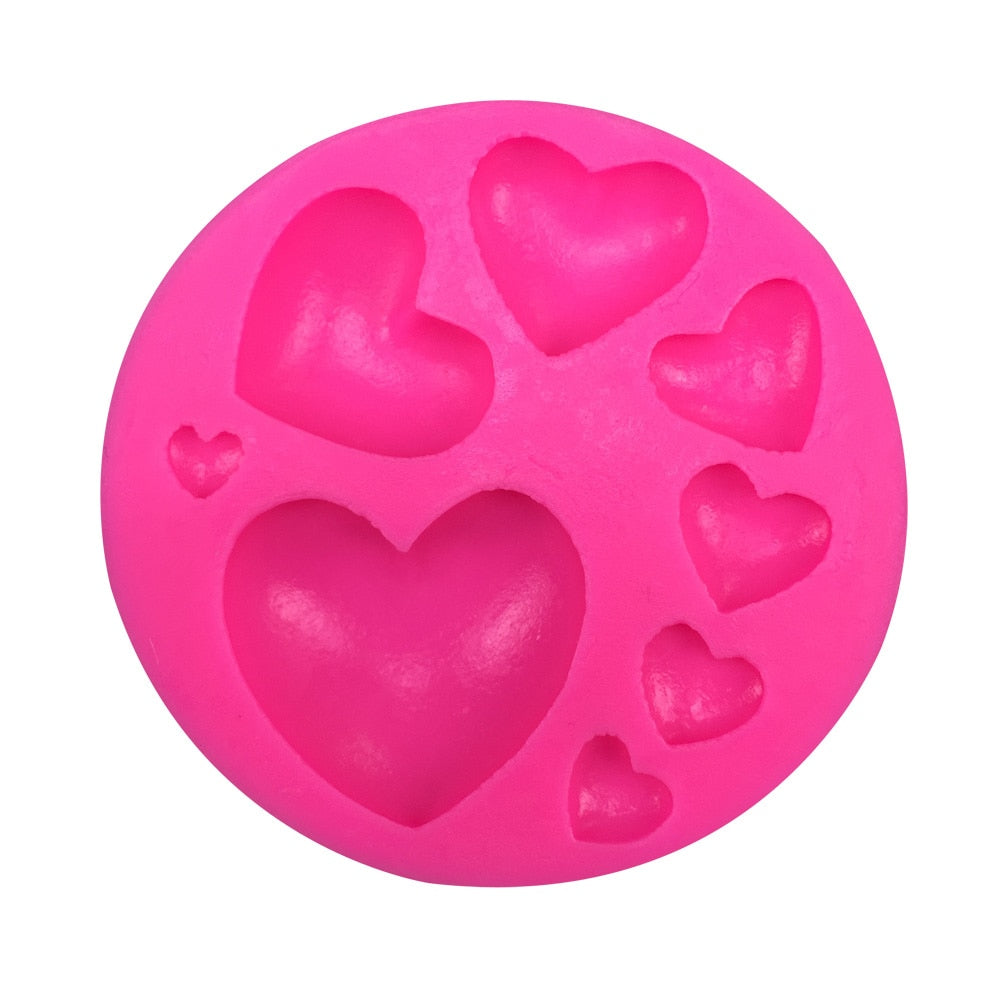 Cake Decoration Heart-shaped Silicone Mold