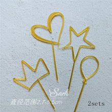 Load image into Gallery viewer, Acrylic Heart Cake Topper