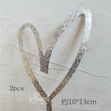 Load image into Gallery viewer, Acrylic Heart Cake Topper