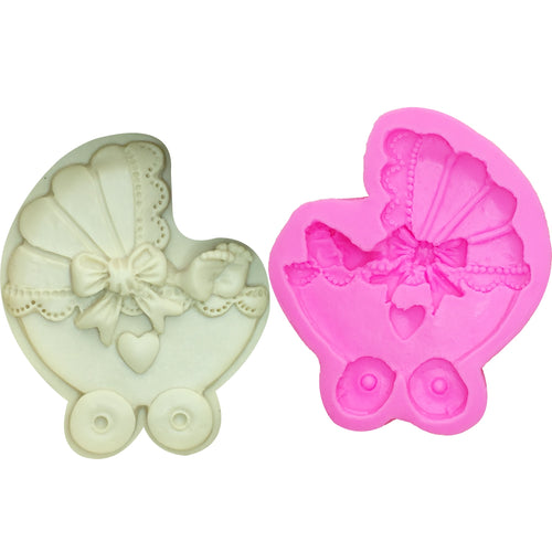Cake Decoration Baby Car Silicone Mold