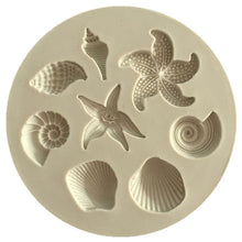 Load image into Gallery viewer, Cake Decoration Conch Starfish Silicone Mold