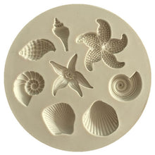 Load image into Gallery viewer, Cake Decoration Conch Starfish Silicone Mold