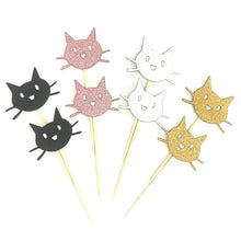 Load image into Gallery viewer, 12PCS Cat Cupcake Toppers