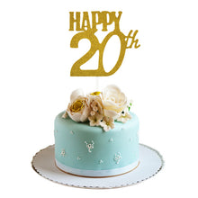 Load image into Gallery viewer, Happy 18/20/30/40/50/60th Cupcake Topper