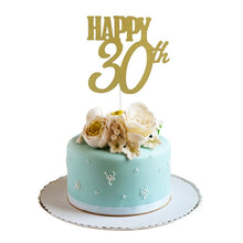 Load image into Gallery viewer, Happy 18/20/30/40/50/60th Cupcake Topper