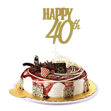 Load image into Gallery viewer, Happy 18/20/30/40/50/60th Cupcake Topper