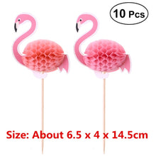 Load image into Gallery viewer, Flamingo Cake Topper Cupcake