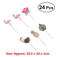 Load image into Gallery viewer, Flamingo Cake Topper Cupcake