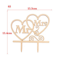Load image into Gallery viewer, Mr &amp; Mrs Wedding Cake Topper
