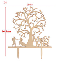 Load image into Gallery viewer, Mr &amp; Mrs Wedding Cake Topper