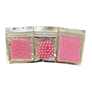 10g 2mm Pink Edible Pearl Chocolate Decoration