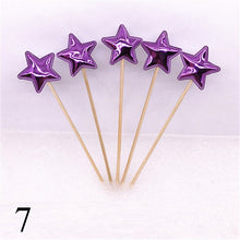 Load image into Gallery viewer, 5PCs/Lot Cute Crown Star Baby Cupcake Toppers