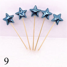 Load image into Gallery viewer, 5PCs/Lot Cute Crown Star Baby Cupcake Toppers