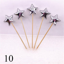 Load image into Gallery viewer, 5PCs/Lot Cute Crown Star Baby Cupcake Toppers