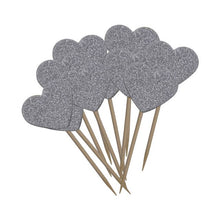 Load image into Gallery viewer, 20 Pieces/Lot Lovely Heart Cupcake Topper