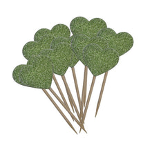 Load image into Gallery viewer, 20 Pieces/Lot Lovely Heart Cupcake Topper