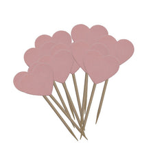 Load image into Gallery viewer, 20 Pieces/Lot Lovely Heart Cupcake Topper
