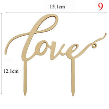 Load image into Gallery viewer, Mr &amp; Mrs Wedding Cake Topper
