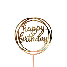 Load image into Gallery viewer, Cake Topper Acrylic Happy Birthday