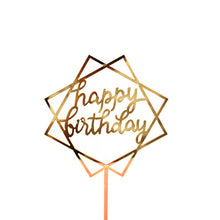 Load image into Gallery viewer, Cake Topper Acrylic Happy Birthday