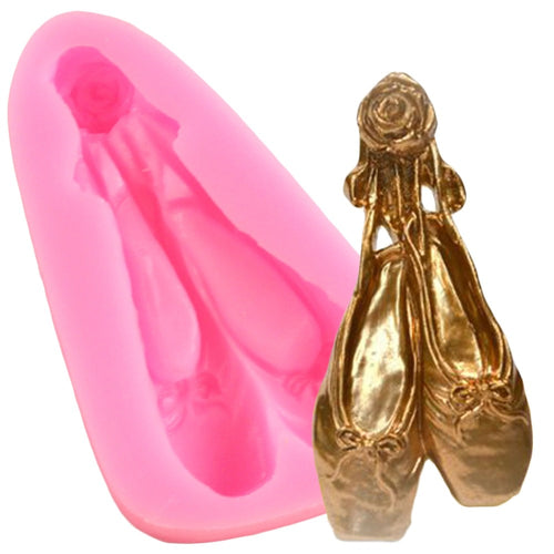 Cake Decoration Ballet Slippers Shoes Silicone Mold
