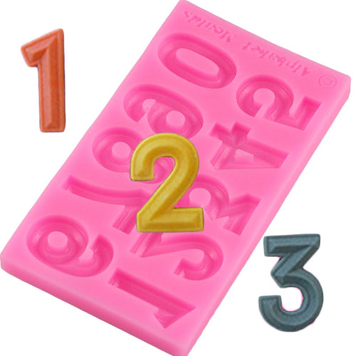 Cake Decoration Numbers Silicone Mold