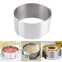 Load image into Gallery viewer, Adjustable Circle Cake Ring Bakeware
