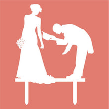 Load image into Gallery viewer, Lady Gentleman Wedding Bride Groom Cake Toppers