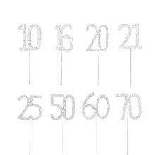 Load image into Gallery viewer, No. 10 16 20 21 25 50 60 70  Cake Topper