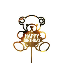 Load image into Gallery viewer, Glitter Happy Birthday Cake Topper Acrylic