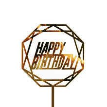 Load image into Gallery viewer, Glitter Happy Birthday Cake Topper Acrylic