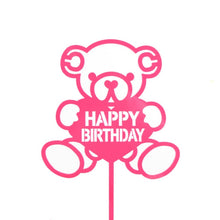 Load image into Gallery viewer, Glitter Happy Birthday Cake Topper Acrylic