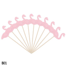 Load image into Gallery viewer, 20/30/50/60pc Flamingo Cake Toppers
