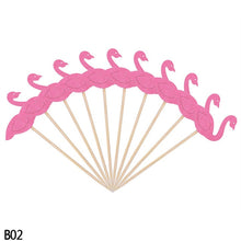 Load image into Gallery viewer, 20/30/50/60pc Flamingo Cake Toppers
