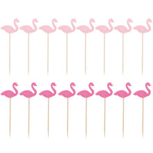 Load image into Gallery viewer, 20/30/50/60pc Flamingo Cake Toppers