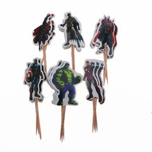 Load image into Gallery viewer, 24Pcs Cartoon Unicorn Cupcake Topper