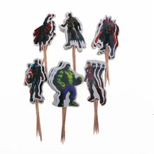Load image into Gallery viewer, 24Pcs Cartoon Unicorn Cupcake Topper