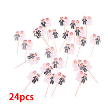Load image into Gallery viewer, 24Pcs Cartoon Unicorn Cupcake Topper