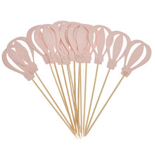 Load image into Gallery viewer, 24pcs Hot-air Balloon Birthday Cake Toppers Cupcake