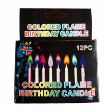 Load image into Gallery viewer, 12Pcs/Box Happy Birthday Cake Candle Multicolour